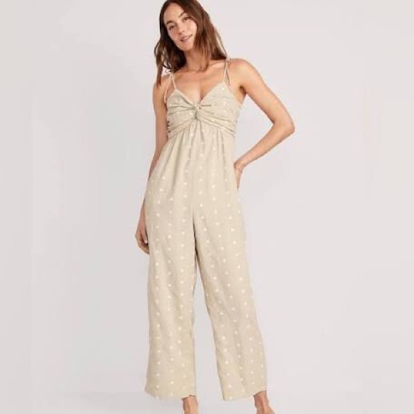 Old Navy Pants - Polka Dot Linen Jumpsuit